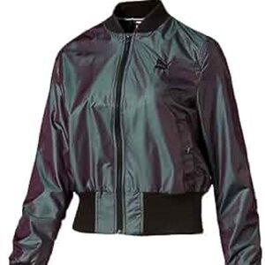 Puma color shift zip up track jacket size L